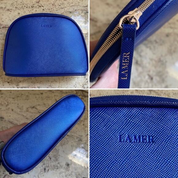 La Mer Cosmetic Zip Pouch Bright Blue - Picture 1 of 12